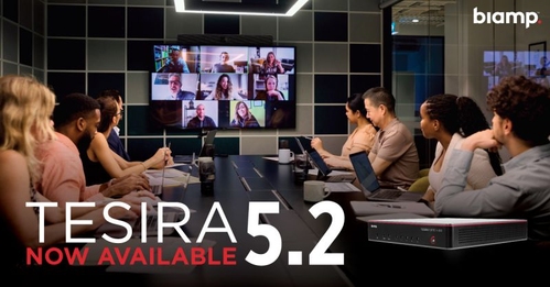 Tesira 5.2 offre désormais une intégration avancée de la caméra avec le microphone Parle